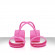 Набор розовых наножников и наручников Silicone Submissions Hog Tie Cuffs Набор розовых наножников и наручников Silicone Submissions Hog Tie Cuffs