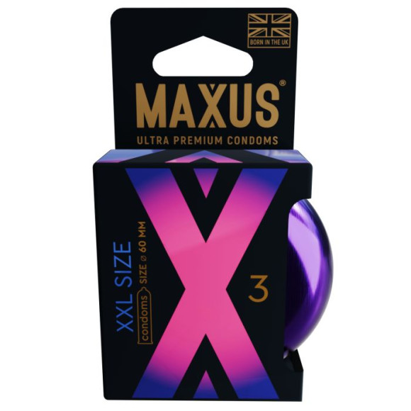 Презервативы Maxus XXL увеличенного размера - 3 шт. Презервативы Maxus XXL увеличенного размера - 3 шт.