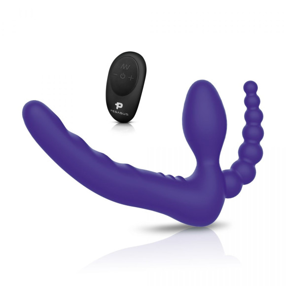 Фиолетовый безремневой страпон с пультом ДУ 7’’ Remote Control Strapless - 24 см. Фиолетовый безремневой страпон с пультом ДУ 7’’ Remote Control Strapless - 24 см.
