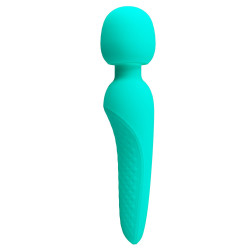 Бирюзовый wand-вибратор Meredith Бирюзовый wand-вибратор Meredith