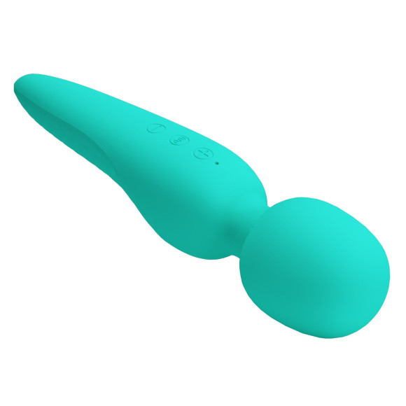 Бирюзовый wand-вибратор Meredith Бирюзовый wand-вибратор Meredith