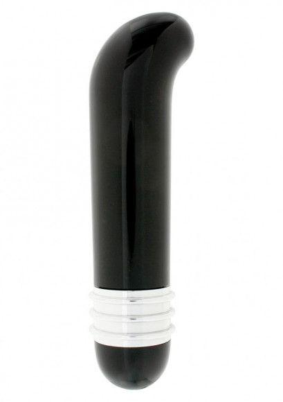 Чёрный вибратор ELEGANT INTIMATES G-SPOT для массажа точки G - 11 см. Чёрный вибратор ELEGANT INTIMATES G-SPOT для массажа точки G - 11 см.