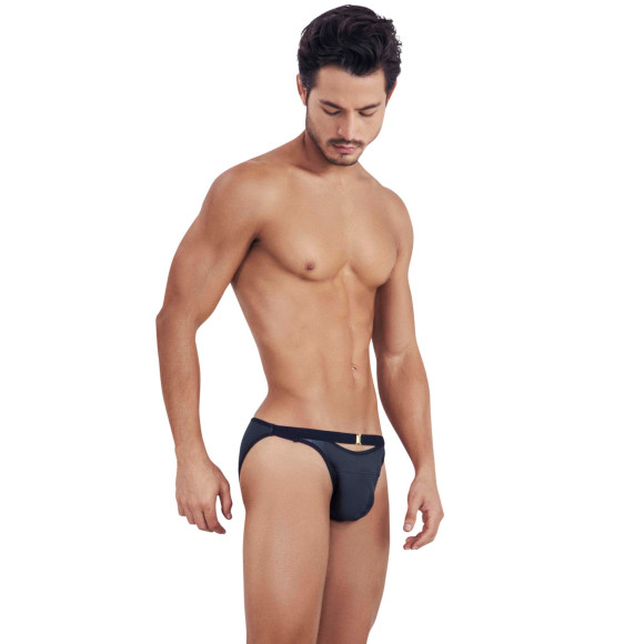 Черные мужские трусы-брифы с декоративным пояском Misty Brief Черные мужские трусы-брифы с декоративным пояском Misty Brief