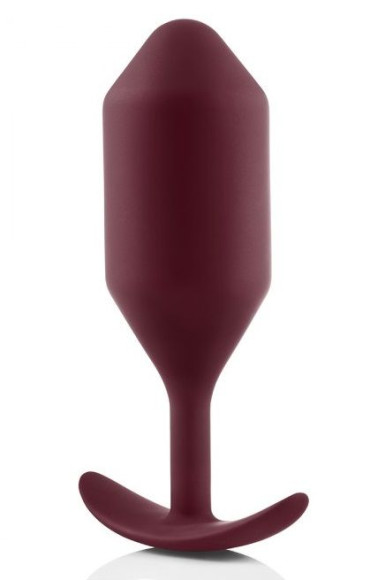 Бордовая пробка для ношения B-vibe Snug Plug 5 - 14 см. Бордовая пробка для ношения B-vibe Snug Plug 5 - 14 см.