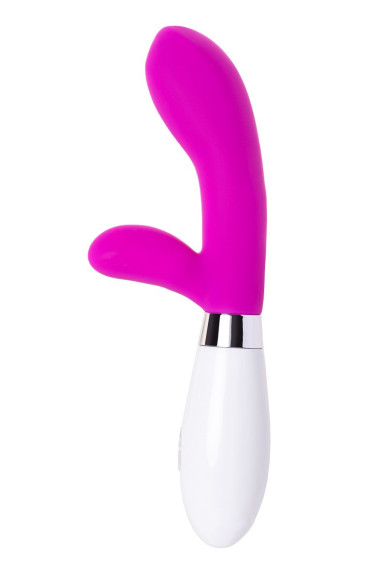 Розовый силиконовый вибратор с клиторальным стимулятором A-Toys Mady - 20,4 см. Розовый силиконовый вибратор с клиторальным стимулятором A-Toys Mady - 20,4 см.