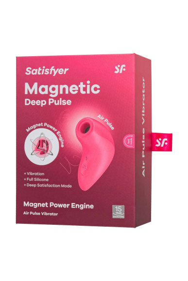 Розовый вакуум-волновой бесконтактный стимулятор клитора Magnetic Deep Pulse Розовый вакуум-волновой бесконтактный стимулятор клитора Magnetic Deep Pulse