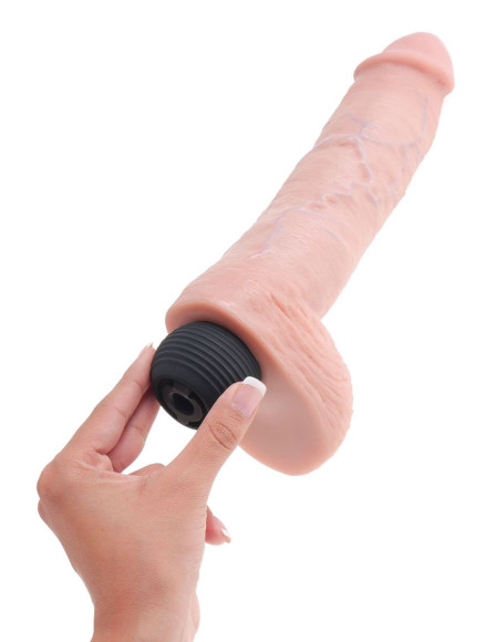 Телесный фаллоимитатор с эффектом семяизвержения Squirting Cock with Balls - 22,9 см. Телесный фаллоимитатор с эффектом семяизвержения Squirting Cock with Balls - 22,9 см.