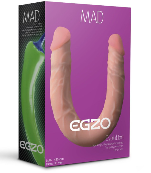 Двусторонний фаллоимитатор из киберкожи Mad Pepper - 42 см. Двусторонний фаллоимитатор из киберкожи Mad Pepper - 42 см.