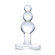 Прозрачная анальная пробка-елочка с 3 шариками Butt Plug with Tapere Base - 11 см. Прозрачная анальная пробка-елочка с 3 шариками Butt Plug with Tapere Base - 11 см.