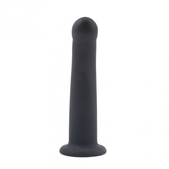Черный страпон Bend Over For Beginner - 15 см. Черный страпон Bend Over For Beginner - 15 см.