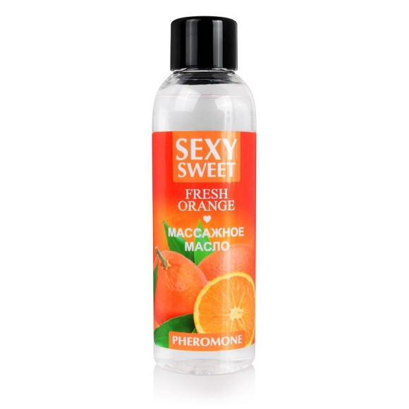 Массажное масло Sexy Sweet Fresh Orange с ароматом апельсина и феромонами - 75 мл. Массажное масло Sexy Sweet Fresh Orange с ароматом апельсина и феромонами - 75 мл.