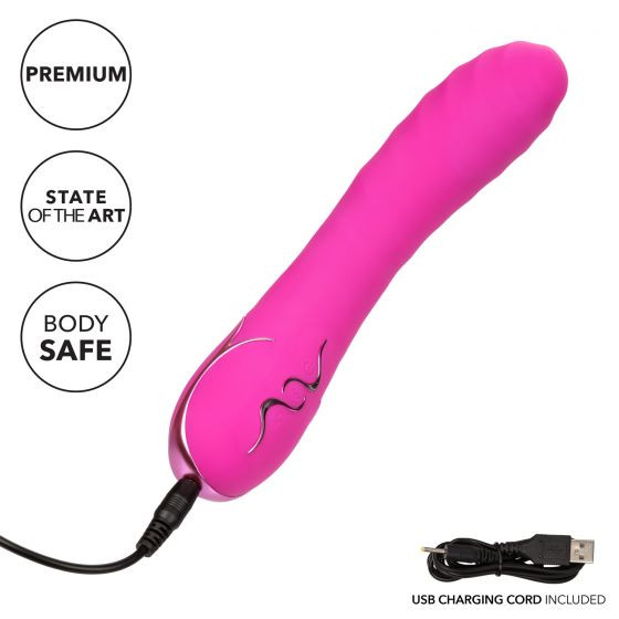 Розовый вибромассажер Insatiable G Inflatable G-Wand с функцией расширения - 21,5 см. Розовый вибромассажер Insatiable G Inflatable G-Wand с функцией расширения - 21,5 см.