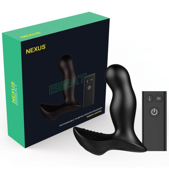 Черный вибромассажер простаты NEXUS Beat - 12 см. Черный вибромассажер простаты NEXUS Beat - 12 см.