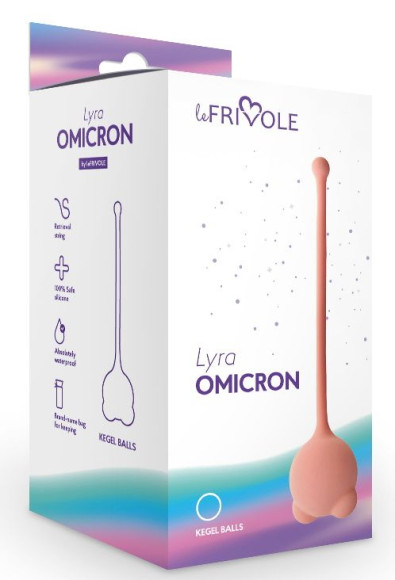 Персиковый вагинальный шарик Omicron Персиковый вагинальный шарик Omicron