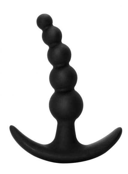 Чёрная анальная пробка Bubbles Anal Plug - 11,5 см. Чёрная анальная пробка Bubbles Anal Plug - 11,5 см.