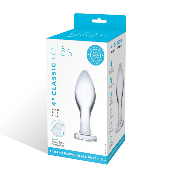 Прозрачная округлая анальная пробка Classic Glass Butt Plug - 10 см. Прозрачная округлая анальная пробка Classic Glass Butt Plug - 10 см.