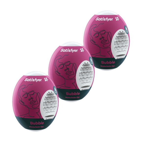 Набор из 3 мастурбаторов-яиц Satisfyer Bubble Набор из 3 мастурбаторов-яиц Satisfyer Bubble