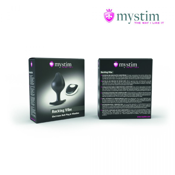 Черная пробка Mystim Rocking Vibe S с возможностью подключения к электростимулятору - 9,7 см. Черная пробка Mystim Rocking Vibe S с возможностью подключения к электростимулятору - 9,7 см.