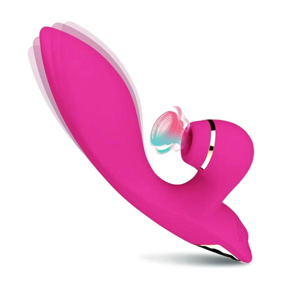 Розовый вибратор-кролик с вакуумной стимуляцией 5’’ Silicone Suction Kiss - 20,3 см. Розовый вибратор-кролик с вакуумной стимуляцией 5’’ Silicone Suction Kiss - 20,3 см.