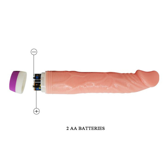 Реалистичный вибратор Pleasure - 22,6 см. Реалистичный вибратор Pleasure - 22,6 см.