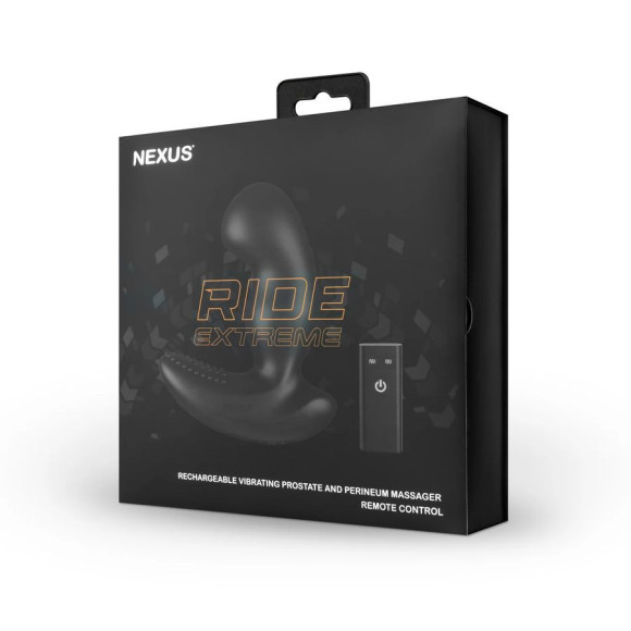 Черный вибромассажер простаты Nexus Ride Extreme - 14,1 см. Черный вибромассажер простаты Nexus Ride Extreme - 14,1 см.