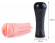 Телесный мастурбатор-вагина в черной колбе с вибрацией Телесный мастурбатор-вагина в черной колбе с вибрацией