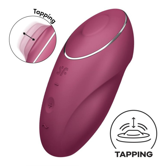 Малиновый вибростимулятор Tap & Climax 1 Малиновый вибростимулятор Tap & Climax 1