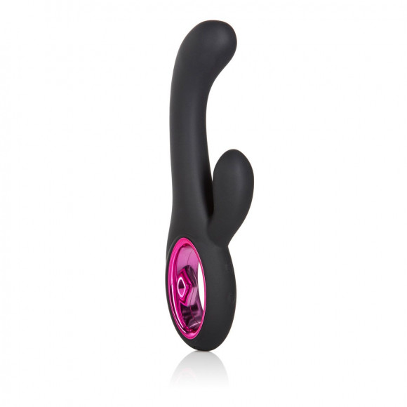 Черный вибромассажер Rechargeable Dual Wand - 25 см. Черный вибромассажер Rechargeable Dual Wand - 25 см.