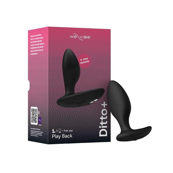 Черная анальная вибровтулка We-Vibe Ditto+ Черная анальная вибровтулка We-Vibe Ditto+
