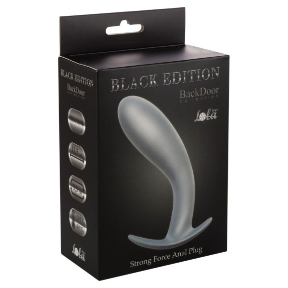Серая анальная пробка Strong Force Anal Plug - 13,5 см. Серая анальная пробка Strong Force Anal Plug - 13,5 см.