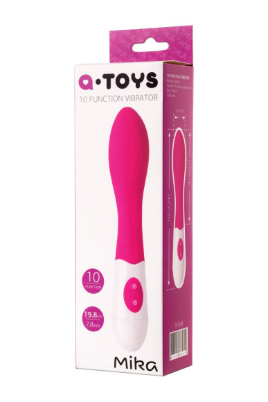 Розовый вибратор A-Toys Mika - 19,8 см. Розовый вибратор A-Toys Mika - 19,8 см.