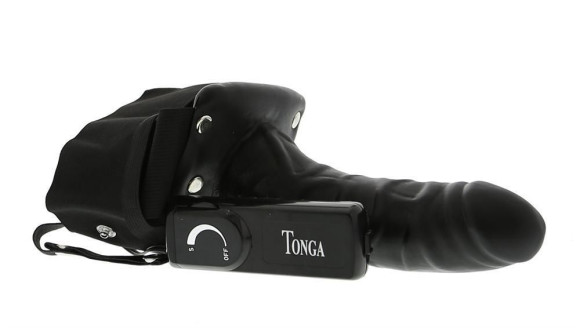 Мужской фаллопротез с вибрацией ROBOTIC MALE STRAP-ON BLACK - 17 см. Мужской фаллопротез с вибрацией ROBOTIC MALE STRAP-ON BLACK - 17 см.