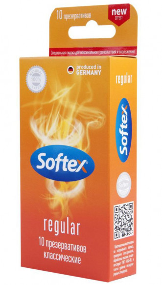 Классические презервативы Softex Regular - 10 шт. Классические презервативы Softex Regular - 10 шт.