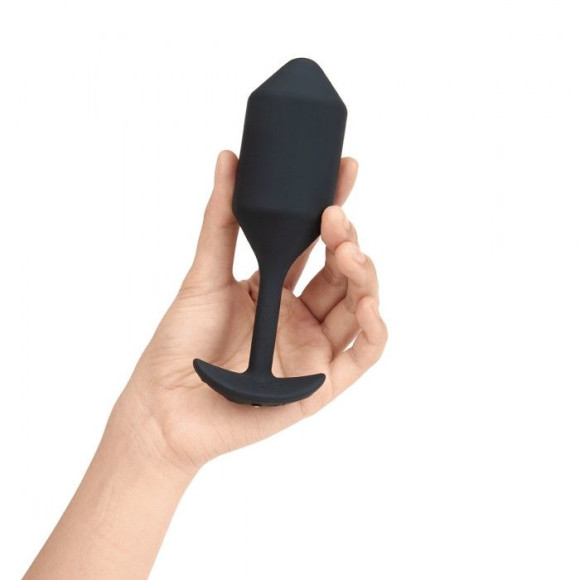 Черная пробка для ношения с вибрацией Snug Plug 4 - 14 см. Черная пробка для ношения с вибрацией Snug Plug 4 - 14 см.
