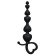 Чёрная анальная цепочка Begginers Beads - 18 см. Чёрная анальная цепочка Begginers Beads - 18 см.