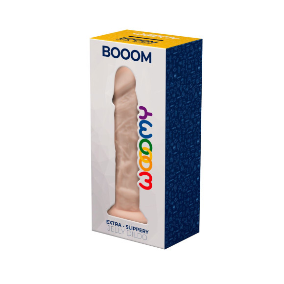 Телесный фаллоимитатор Booom - 19,3 см. Телесный фаллоимитатор Booom - 19,3 см.