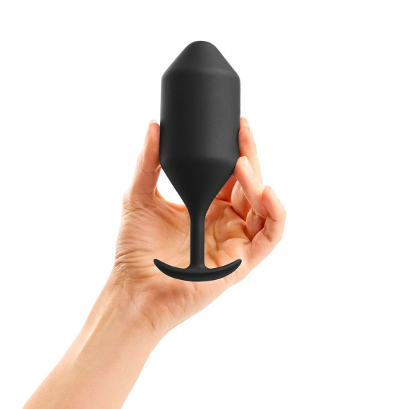 Чёрная пробка для ношения B-vibe Snug Plug 5 - 14 см. Чёрная пробка для ношения B-vibe Snug Plug 5 - 14 см.