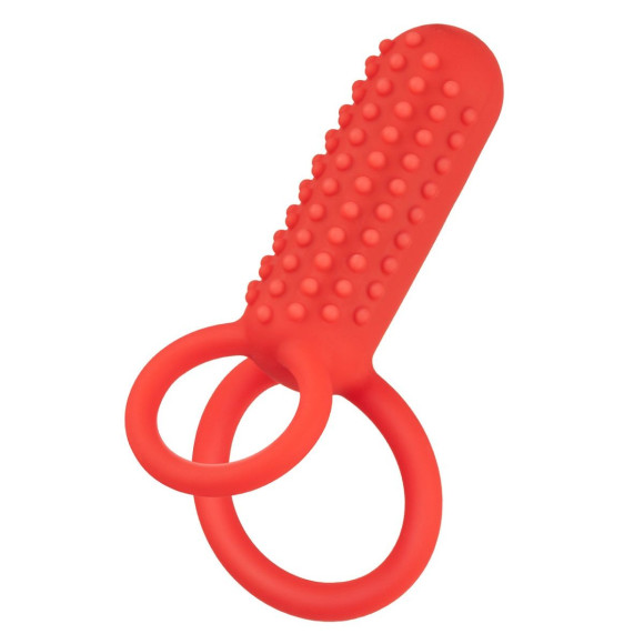 Красное эрекционное кольцо Silicone Rechargeable Vertical Dual Enhancer Красное эрекционное кольцо Silicone Rechargeable Vertical Dual Enhancer