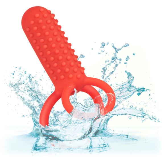 Красное эрекционное кольцо Silicone Rechargeable Vertical Dual Enhancer Красное эрекционное кольцо Silicone Rechargeable Vertical Dual Enhancer