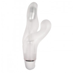 Изысканный прозрачный вибратор Pure Delight Venus V Shape - 17,5 см. Изысканный прозрачный вибратор Pure Delight Venus V Shape - 17,5 см.