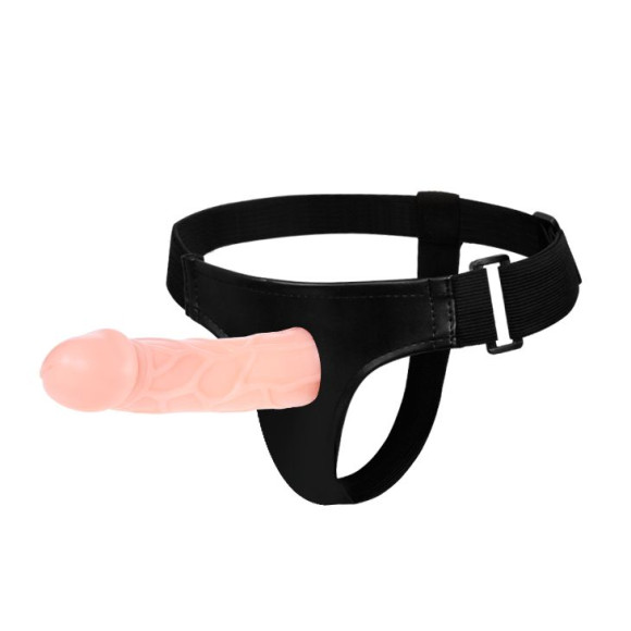 Телесный фаллоимитатор на трусиках Jessica Strap-On - 15,5 см. Телесный фаллоимитатор на трусиках Jessica Strap-On - 15,5 см.