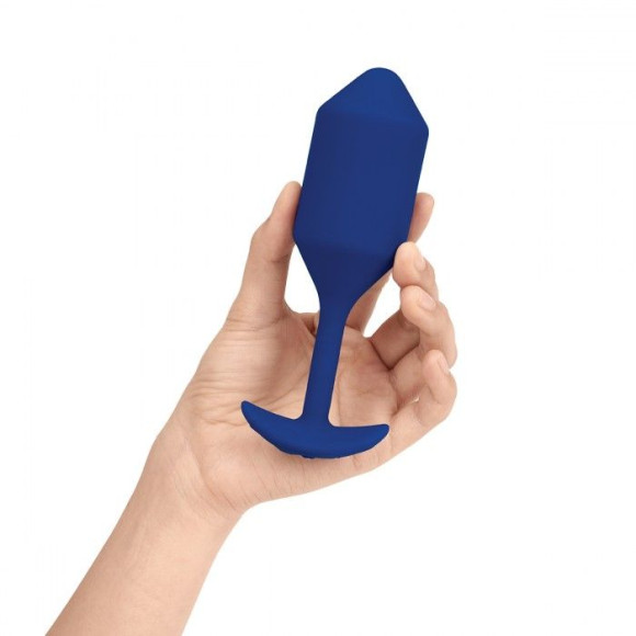 Синяя пробка для ношения с вибрацией Snug Plug 4 - 14 см. Синяя пробка для ношения с вибрацией Snug Plug 4 - 14 см.
