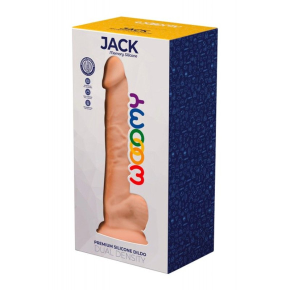 Телесный фаллоимитатор Jack - 23,1 см. Телесный фаллоимитатор Jack - 23,1 см.