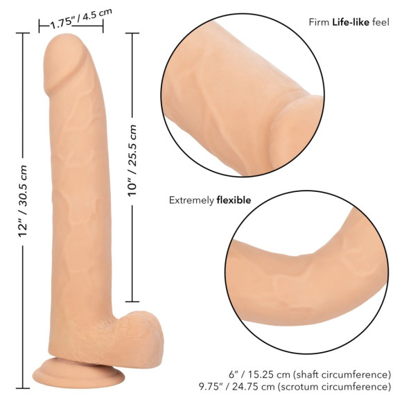 Телесный фаллоимитатор-гигант Size Queen 10 - 30,5 см. Телесный фаллоимитатор-гигант Size Queen 10 - 30,5 см.
