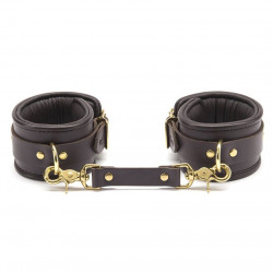 Коричневые кожаные кандалы Brown Leather Ankle Cuffs S/M Коричневые кожаные кандалы Brown Leather Ankle Cuffs S/M
