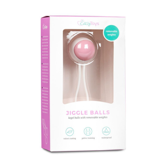 Вагинальный шарик Jiggle Balls с петлёй Вагинальный шарик Jiggle Balls с петлёй