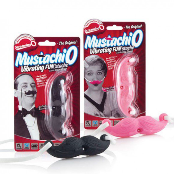 Розовые силиконовые виброусы THE Mustachio