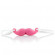 Розовые силиконовые виброусы THE Mustachio