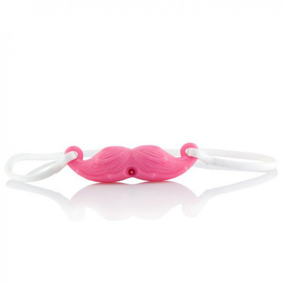 Розовые силиконовые виброусы THE Mustachio