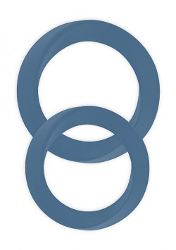 Набор из 2 синих эрекционных колец разного размера Infinity Thin M and L Cockring Набор из 2 синих эрекционных колец разного размера Infinity Thin M and L Cockring